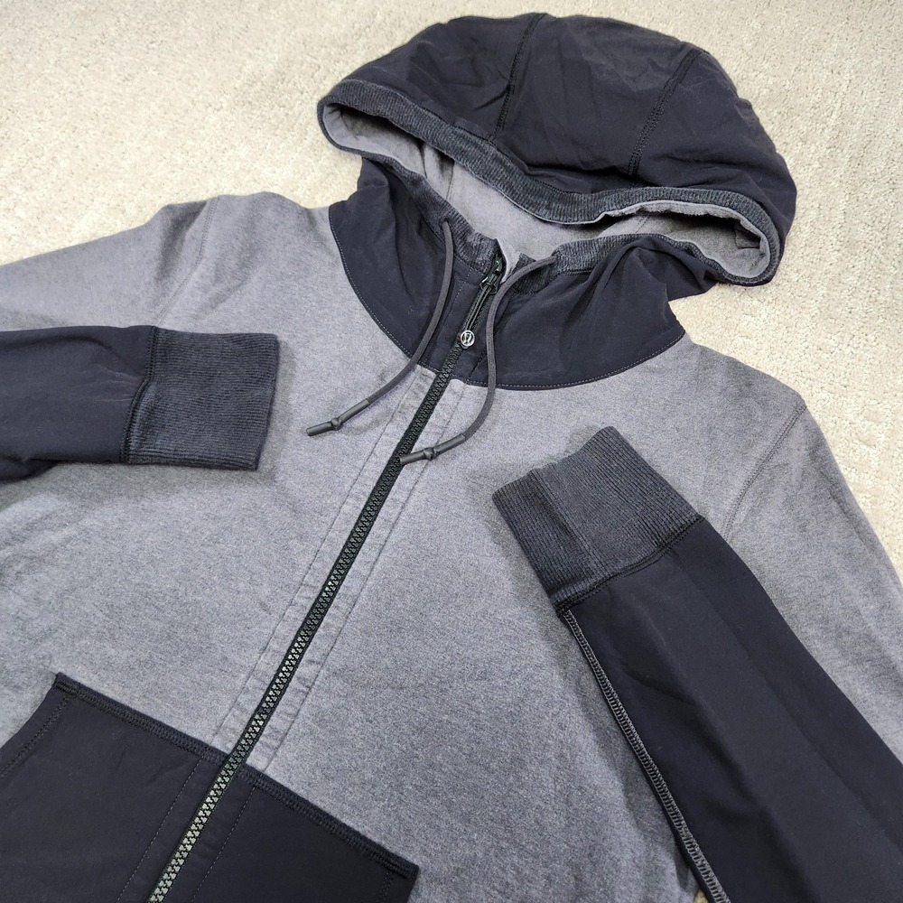Lululemon Voyage Hoodie Women Medium Soot Light Black Gray Yoga Running Running